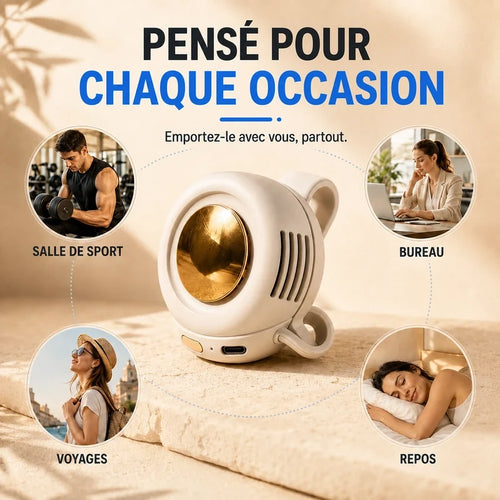 Ventilateur portable - vue détaillée