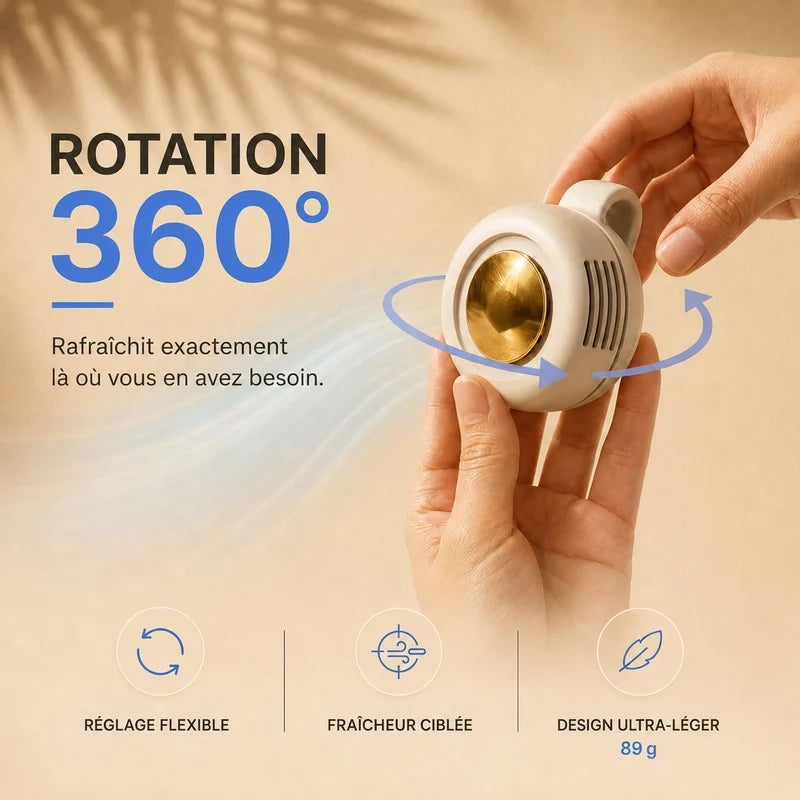 Ventilateur portable - recharge USB-C